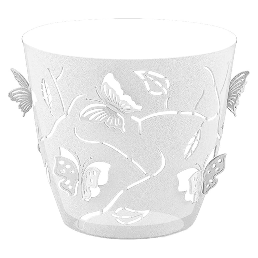 Изображение товара Горшок для цветов Butterflies, 5,3 л, серый шторм PLAST TEAM 256262