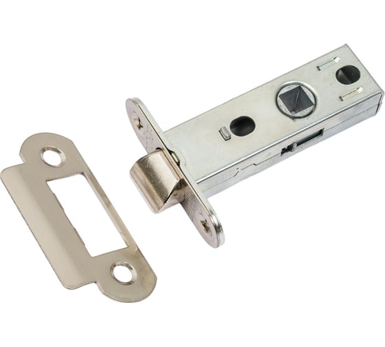 Изображение товара Защелка Аллюр L45-8-R18 SN (матовый никель; овальная торцевая планка 18 мм; без ручек) 11745