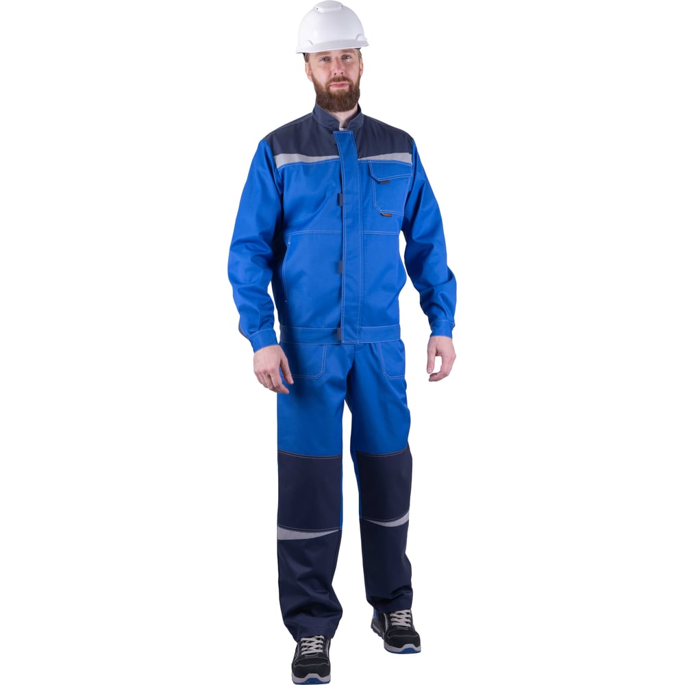 Изображение товара Костюм ГК Спецобъединение КМ-10 ЛЮКС летний василек синий (куртка + брюки)