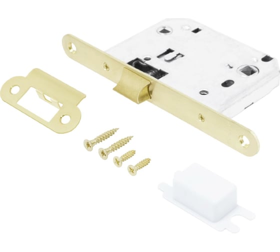 Изображение товара Защелка Аллюр L7050R SB (матовое золото; овальная планка 18 мм; без ручек; с фиксатором) 11229