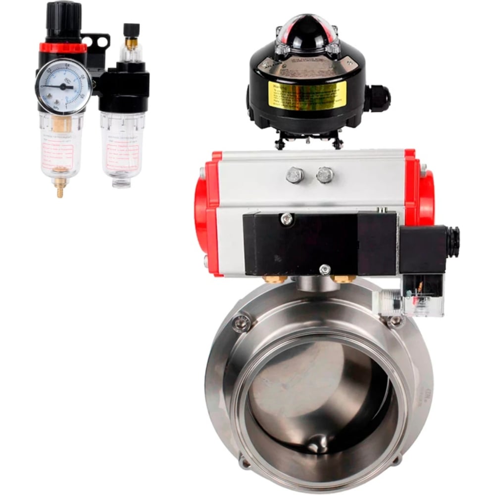 Изображение товара Затвор дисковый DN.ru 304-304-Sil Ду15 Ру10 для управления потоком