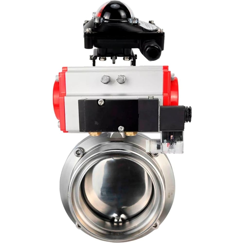 Изображение товара Затвор дисковый DN.ru 304-304-EPDM Ду15 Ру10 пищевой нержавеющая сталь