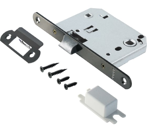 Изображение товара Защелка Аллюр L7050PR BN (черный никель; пластик овальная планка 18 мм; без ручек; с фиксатором) 11564