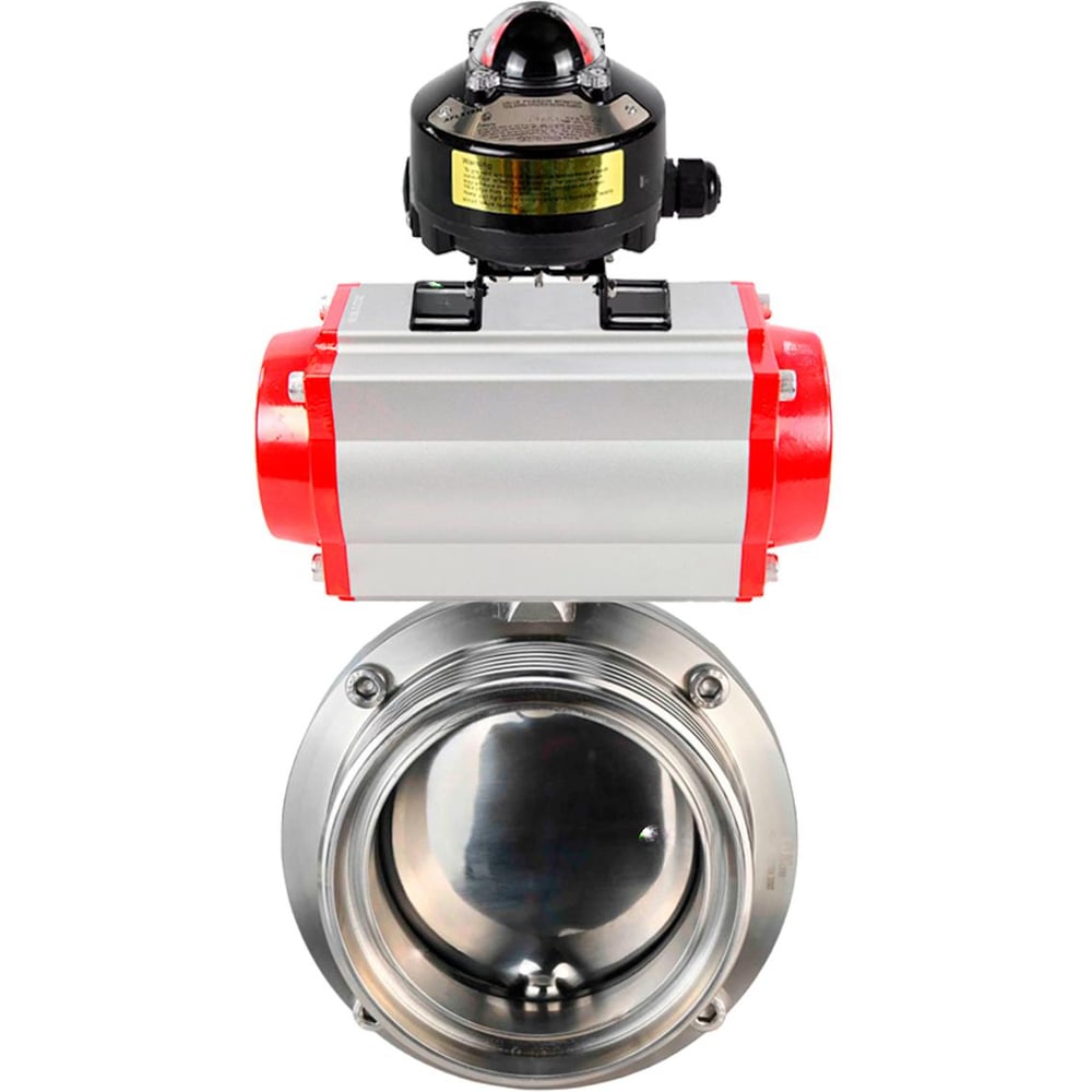 Изображение товара Затвор дисковый DN.ru 304-304-EPDM-2W-T-H Ду15 Ру10 нержавеющая сталь