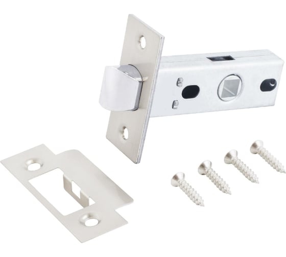 Изображение товара Защелка Аллюр L45-8 SN (матовый никель; торцевая планка 25 мм; без ручек) 11210