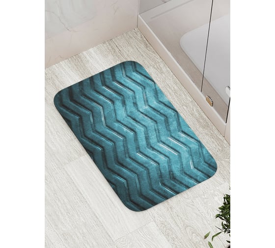 Изображение товара Коврик противоскользящий JoyArty "Резиновый зигзаг" для ванной, сауны, бассейна, bath_4339