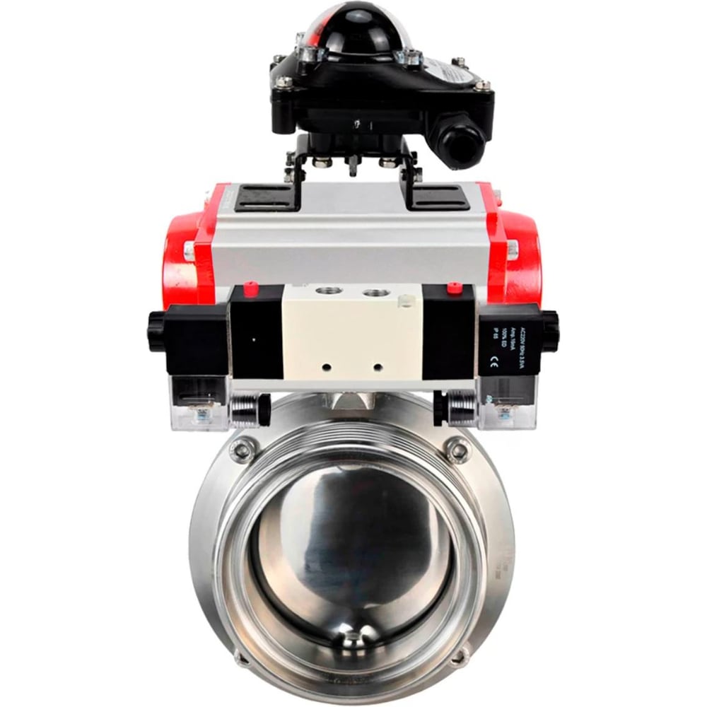 Изображение товара Затвор дисковый DN.ru 304-304-Sil Ду15 Ру10 из нержавеющей стали