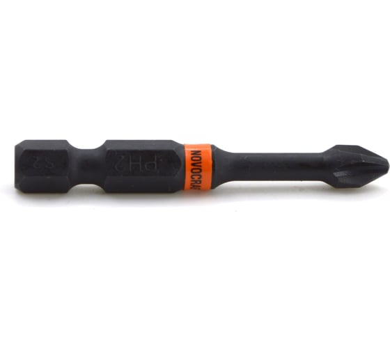 Изображение товара Биты для шуруповерта NOVOCRAFT Карбон-Impact PH2, 50 мм, сталь s2, 10 шт SAE113PH2050