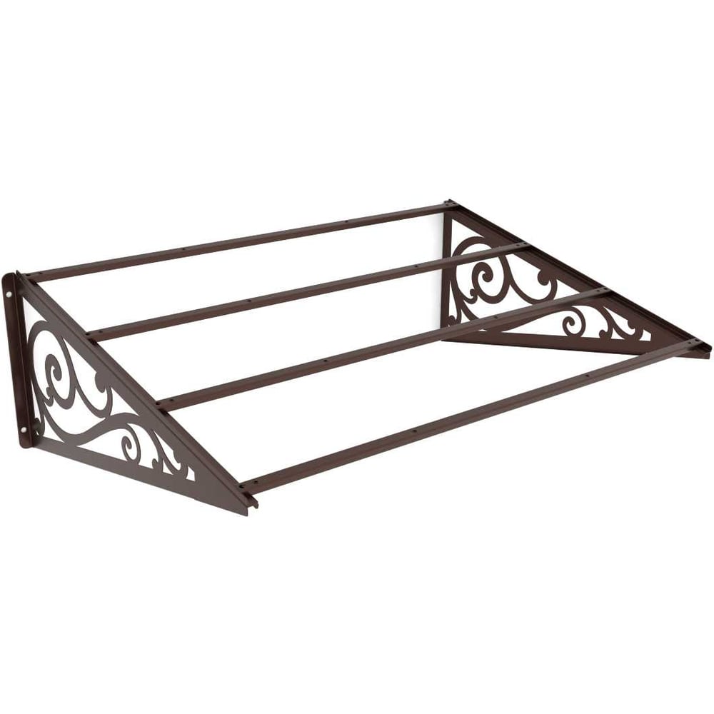 Изображение товара Козырек АрсеналЪ Классик+ коричневый (дом, дача, дверь, крыльцо) серия ARSENAL AEGIS мод. AR18K2B28H9-06