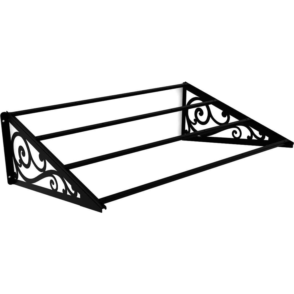 Изображение товара Козырек АрсеналЪ Классик+ черный для дома, дачи, крыльца, серия ARSENAL AEGIS