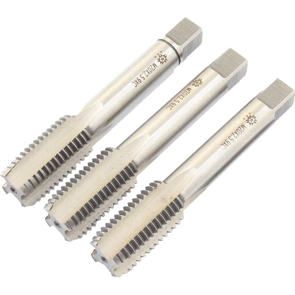 Изображение товара Метчик TLX М20,0х2,5 9ХС, ручной, к-т из 3-хшт 75964