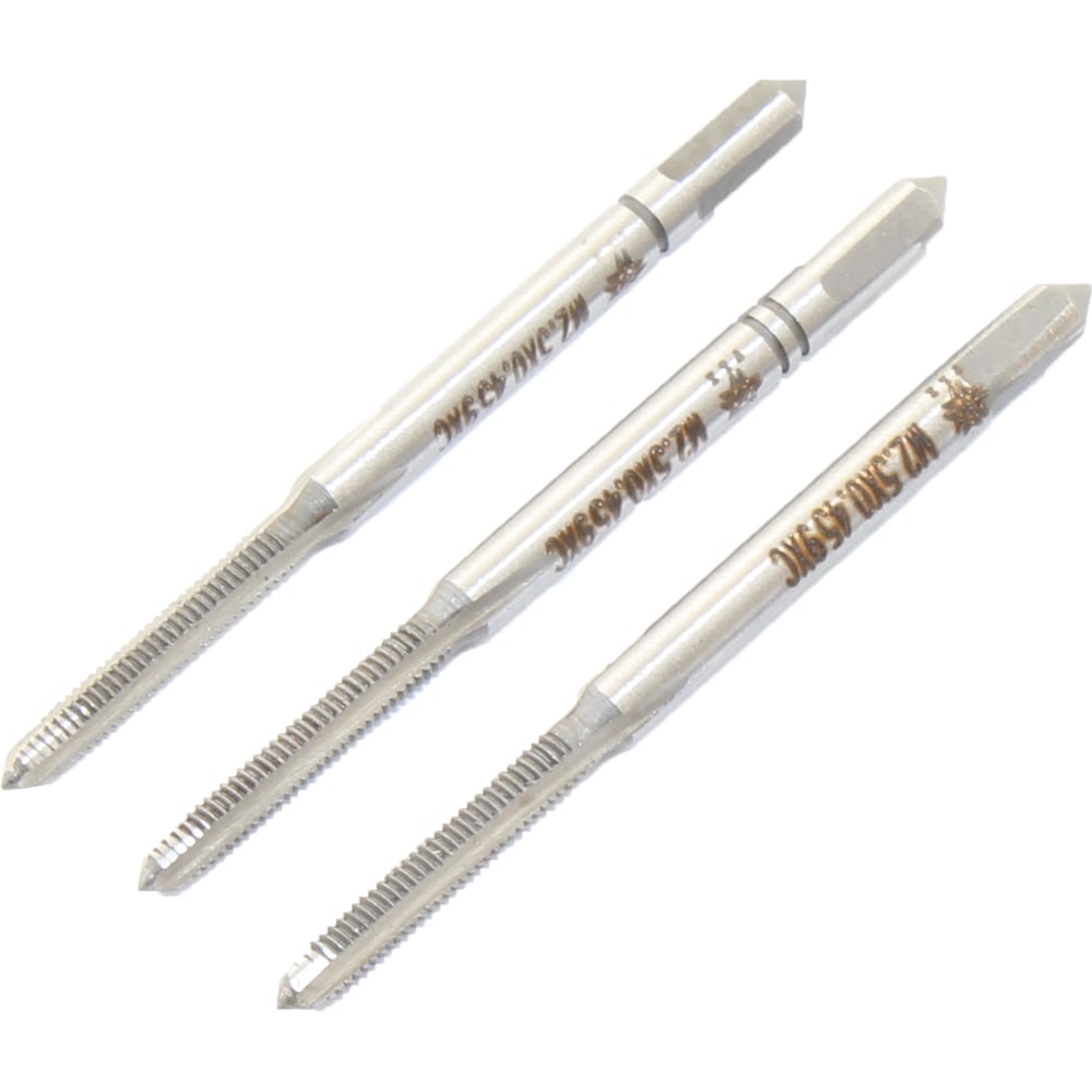 Изображение товара Метчик TLX М 2,5х0,45 9ХС комплект из 3 шт ручной для резьбы М2.5