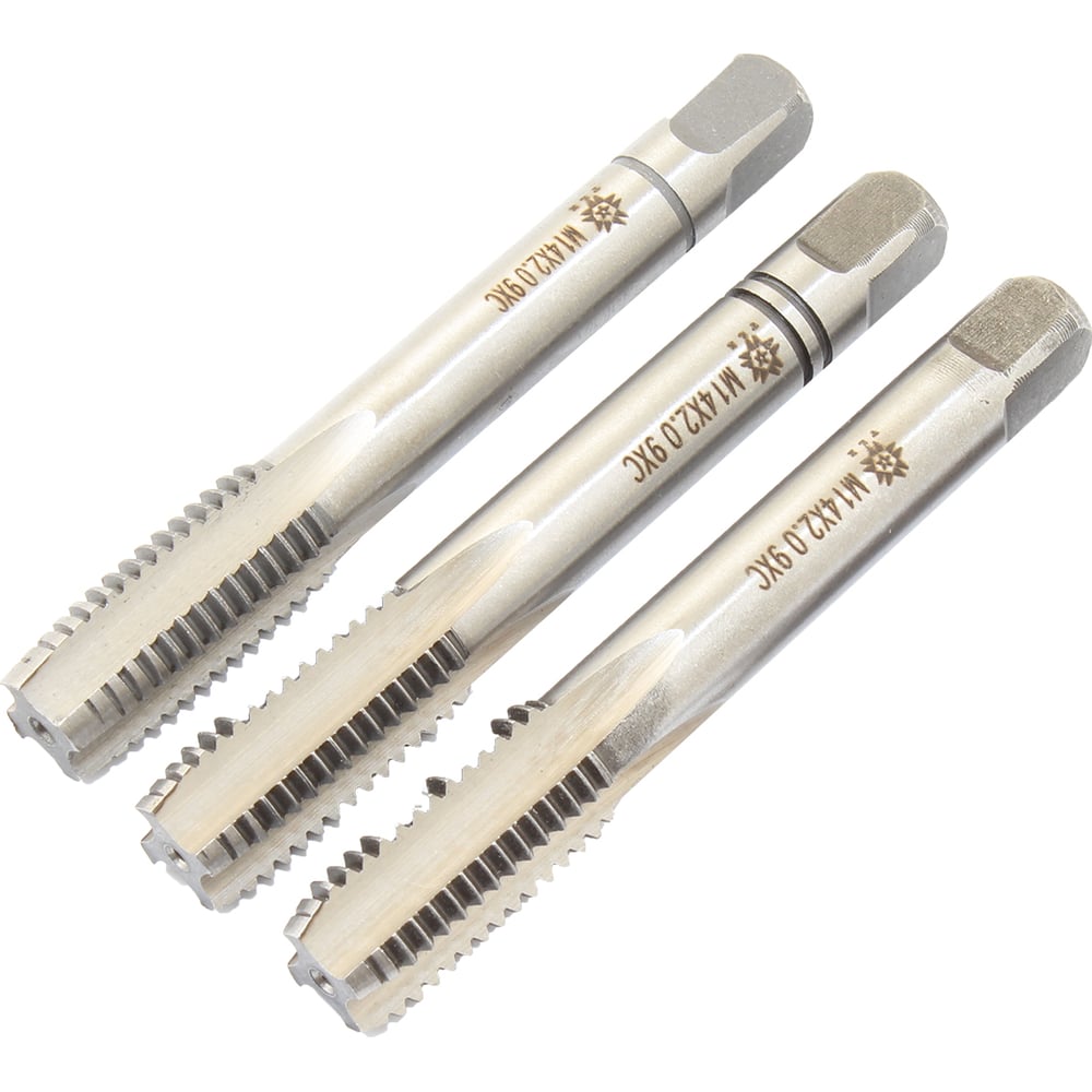 Изображение товара Метчик TLX М14,0х1,0 9ХС, комплект из 3-х ручных метчиков