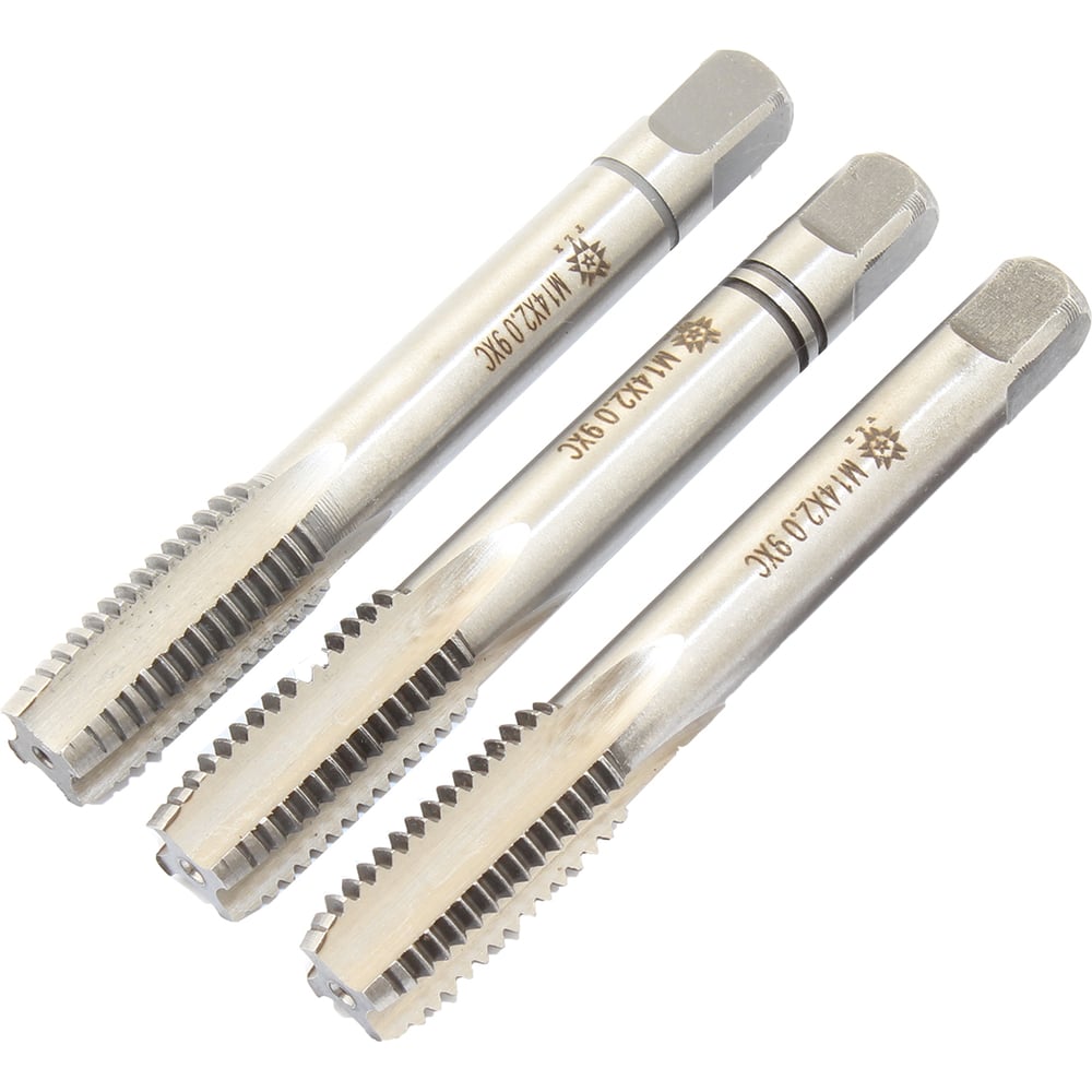 Изображение товара Метчик TLX М14,0х2,0 9ХС ручной комплект из 3 шт в пластиковом футляре