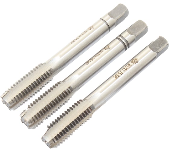 Изображение товара Метчик TLX М12,0х1,75 9ХС, ручной, к-т из 3-хшт 75955