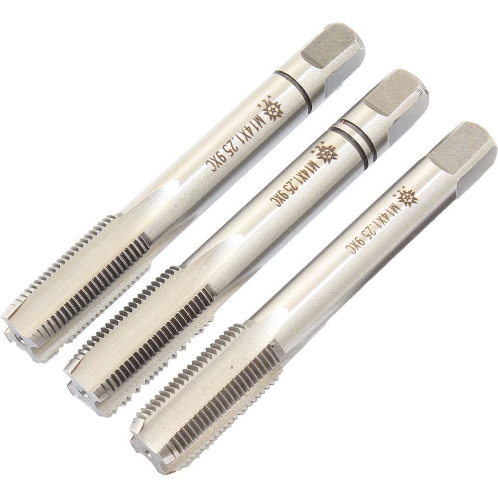 Изображение товара Метчик TLX М14 0х1 25 9ХС ручной комплект из 3 шт