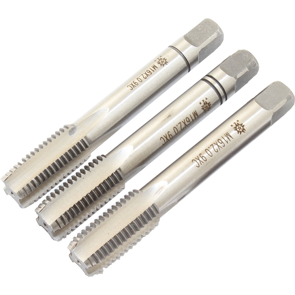Изображение товара Метчик TLX М16,0х2,0 9ХС ручной комплект из 3 шт для нарезания внутренней резьбы