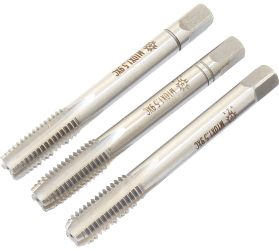 Изображение товара Метчик TLX М10,0х1,5 9ХС, ручной, к-т из 3-хшт 75952