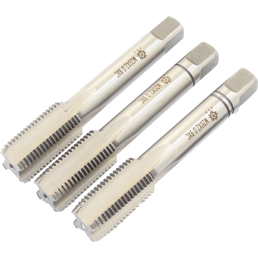 Изображение товара Метчик TLX М20,0х2,0 9ХС ручной для стальных изделий, комплект из 3 шт