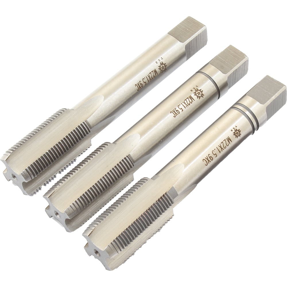 Изображение товара Метчик TLX М22,0х1,5 9ХС ручной - набор из 3-х штук