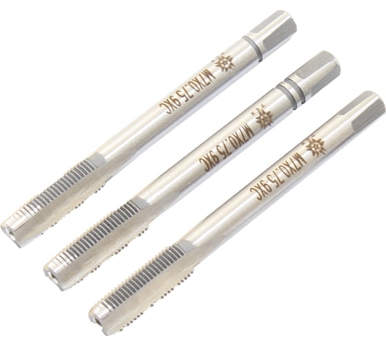 Изображение товара Метчик TLX М 7,0х0,75 9ХС, ручной, к-т из 3-хшт 75950