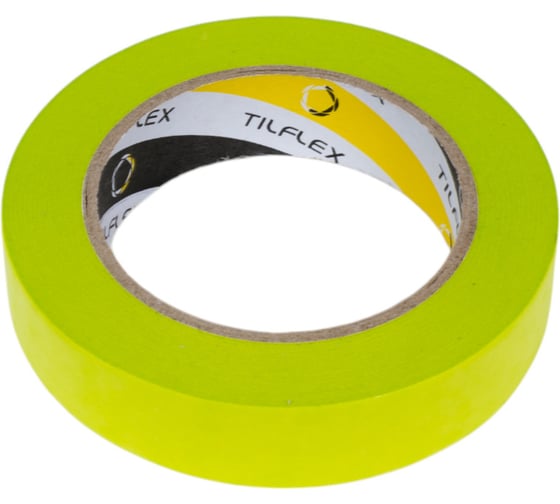 Изображение товара Маскирующая лента-скотч TILFLEX зеленая, устойчивая к УФ, водостойкая, 100С рисовая бумага 18ммx40м, 5 шт TL1008/5