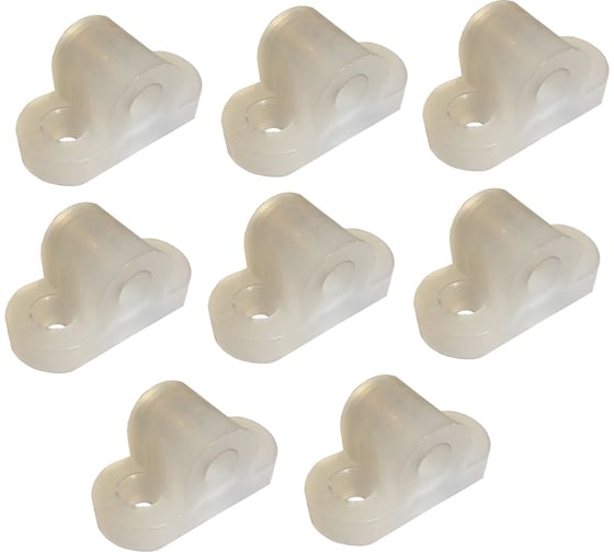 Изображение товара Левша Кронштейн 37x17x18,5, мебельный крепежный, пластик, бесцветный, 80 шт У8-515980