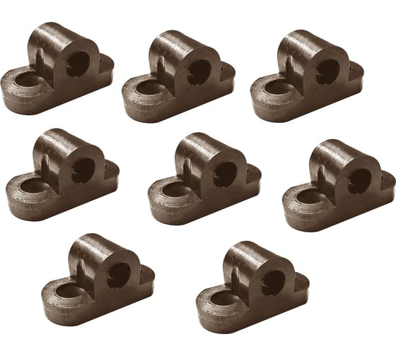 Изображение товара Левша Кронштейн 37x17x18,5, мебельный крепежный, пластик, венге, 80 шт У8-517980