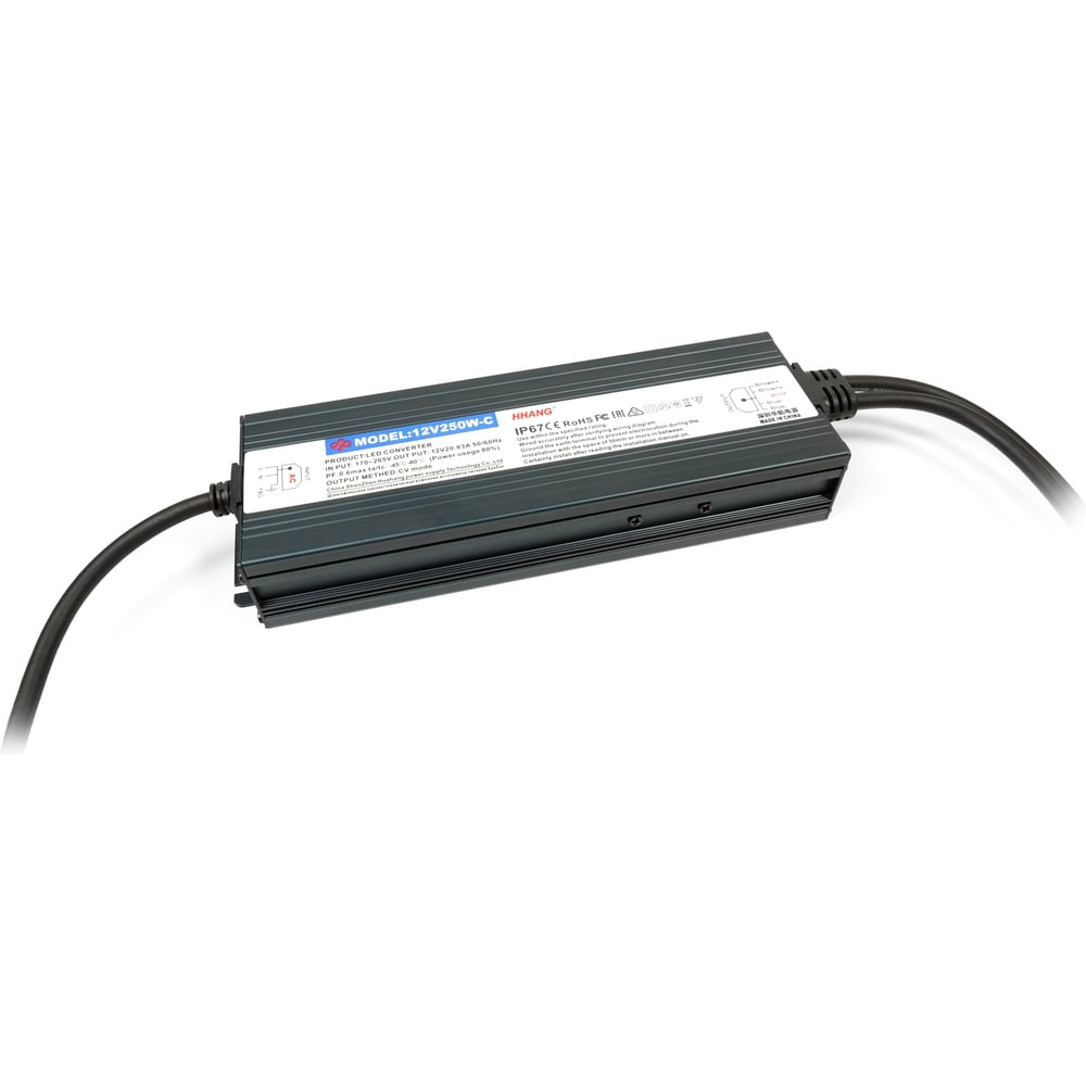 Изображение товара Блок питания для светодиодных светильников IP67 250W 12V DIAMOND SLIM