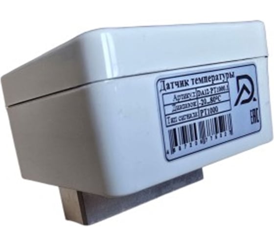 Изображение товара Датчик температуры Доступная Автоматика накладной с термосопротивлением PT1000 и хомутом DA12-PT1000.1