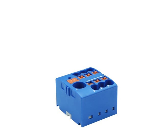 Изображение товара Блок распределительный CONTA JPTFIX6/6x2.5 BLUE-5, БЛОК РАСПРЕДЕЛИТЕЛЬНЫЙ, упаковка 5 шт 00-00013327
