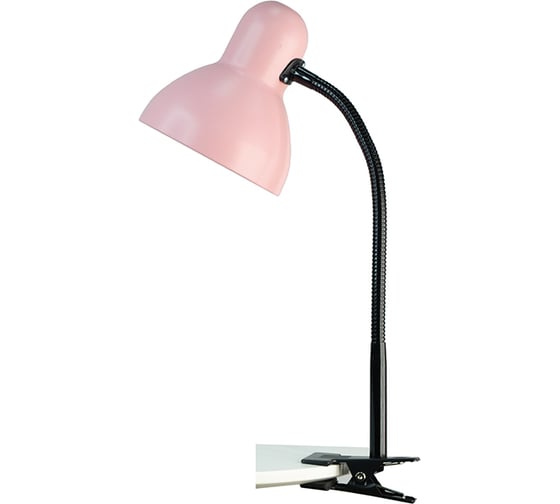 Изображение товара Светильник Трансвит Флинт-ПШ (40Вт, 220В, ЛН, Е27, на прищепке, на гибкой стойке) розовый коралл матовый 49039