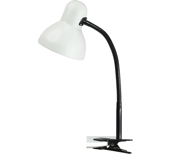 Изображение товара Светильник Трансвит Флинт-ПШ (40Вт, 220В, ЛН, Е27, на прищепке, на гибкой стойке) белый матовый 49036