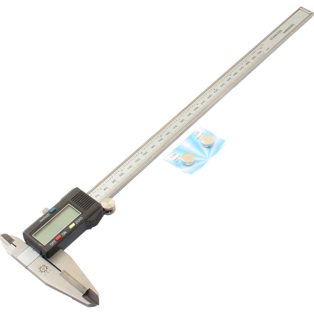 Изображение товара Штангенциркуль TLX 0 - 300 ШЦЦТ-I 0,01 электр. с тв. спл. губками, с глубиномером 75674