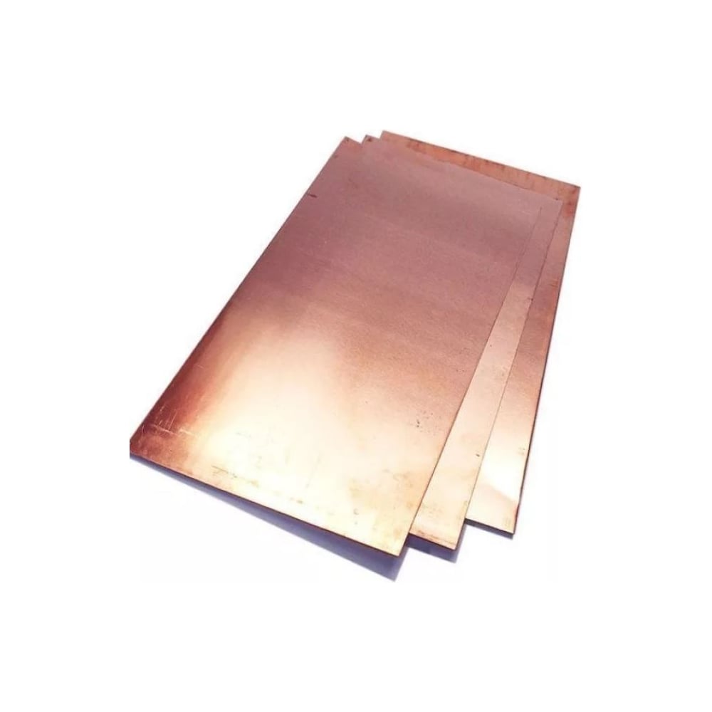 Изображение товара Медный лист АО КЗОЦМ 100x1000x0,1 мм, надежный металл для электрики и ремонта