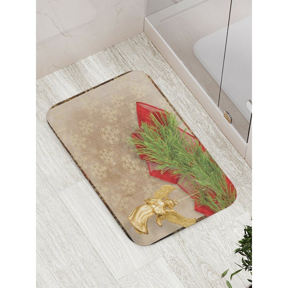 Противоскользящий коврик для ванной, сауны, бассейна JOYARTY новогодний елочный шар для декорирования человек паук