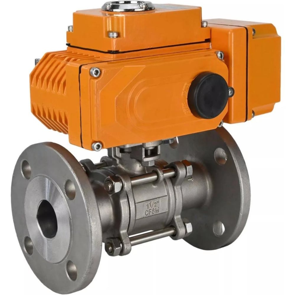 Изображение товара Кран DN.ru КШФПТ-ISO 304 180 Ду100 Ру16 3-составной электропривод