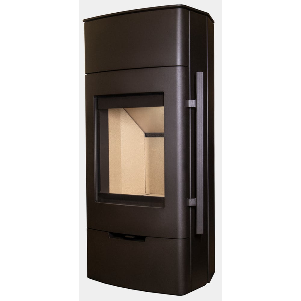 Изображение товара Печь Мета-Бел БАЙКАЛ 3673 для обогрева помещений на дровах напольная черная