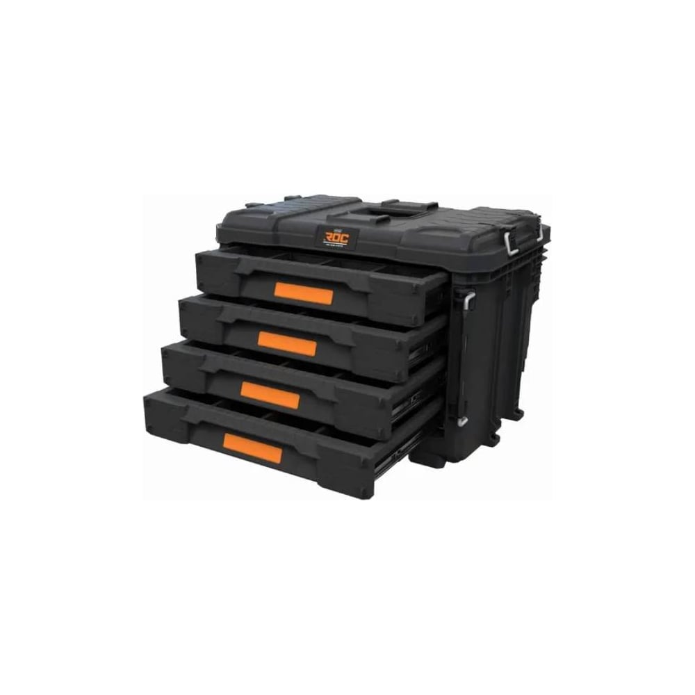 Изображение товара Ящик для инструментов Keter ROC PRO 4 DRAWERS 262661 профессиональный органайзер для инструмента