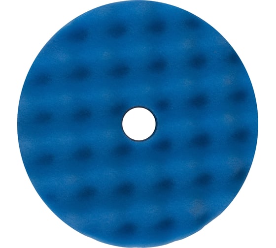 Изображение товара Круг полировочный TILFLEX с отверстием, волнистый 150 мм голубой средний мягкости толщина 25 мм TL73