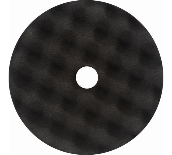 Изображение товара Круг полировочный TILFLEX с отверстием, волнистый 150 мм черный ультра мягкий толщина 25 мм TL75