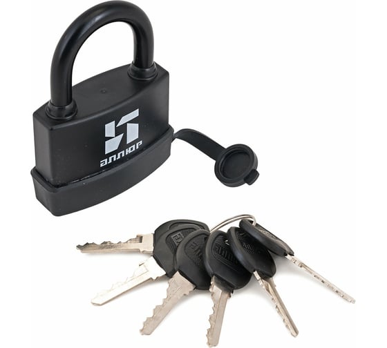 Изображение товара Навесной замок Аллюр ВС1Ч- 377П (всепогодный; 6 ключей; 11 мм) 6778