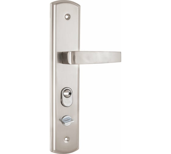 Изображение товара Универсальный комплект ручек для металлических дверей Аллюр РН-А300 Y (нержавеющая планка; двухсторонний) 10106