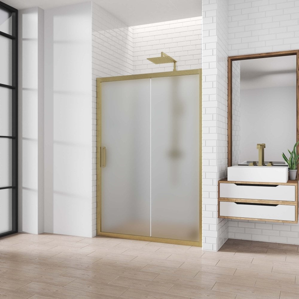 Изображение товара Дверь в душевую нишу GuteWetter GWMPKB019D2 130x200 см закаленное стекло бронза матовая