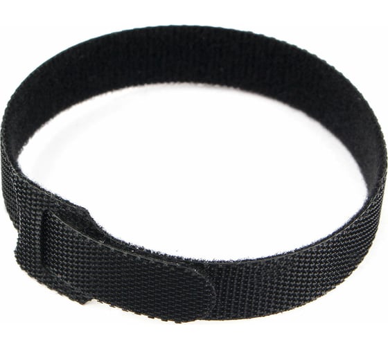 Изображение товара Хомуты-липучки Cablexpert на основе ленты Velcro 200x11 мм, черные, 12 шт. VT-200x11BK