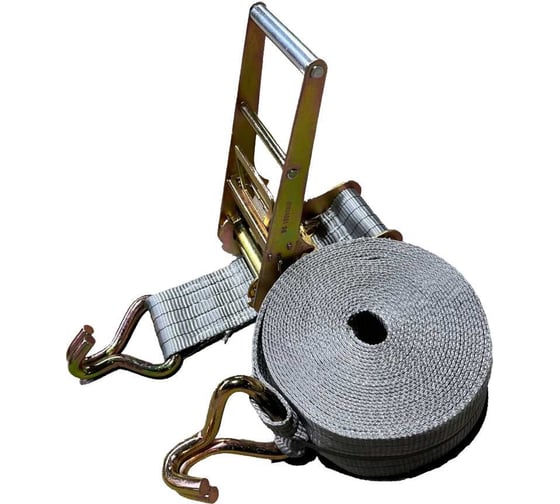 Изображение товара Стяжной ремень с крюками ТРАСТ 10/20 т, 12 000 мм (100 мм) Россия 4687201914464