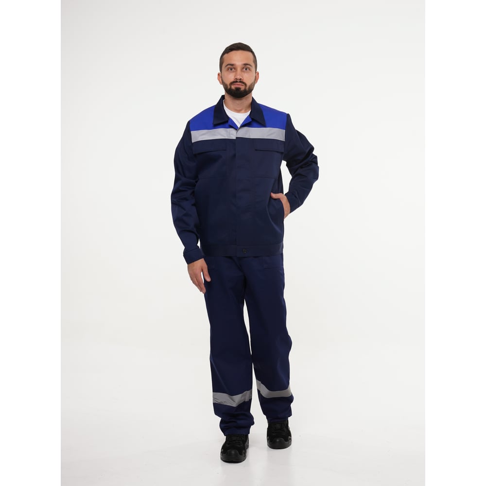 Изображение товара Мужская рабочая куртка Эпицентр №112 темно-синяя с васильковым, 44-46