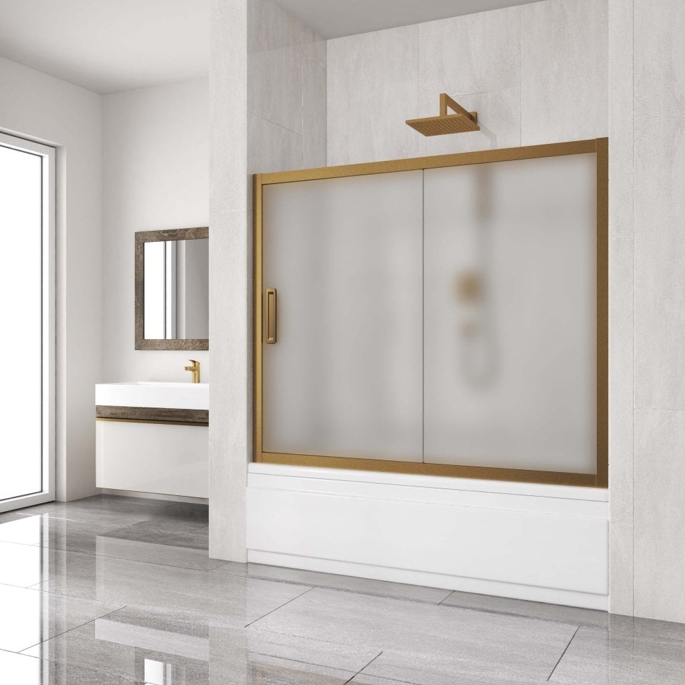 Изображение товара Шторка на ванну GuteWetter GWMPKB019P2 130x150 см матовое стекло