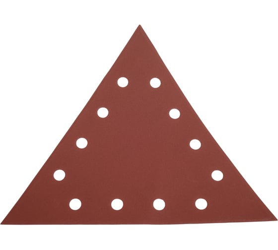 Изображение товара Треугольник шлифовальный на липучке STEHER GIRAFFE T-285 мм, Р320, 12 отв., 5 шт 35683-320
