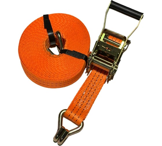 Изображение товара Стяжной ремень с крюками ТРАСТ 5 т, 8000 мм (50 мм) Россия 4687201914648